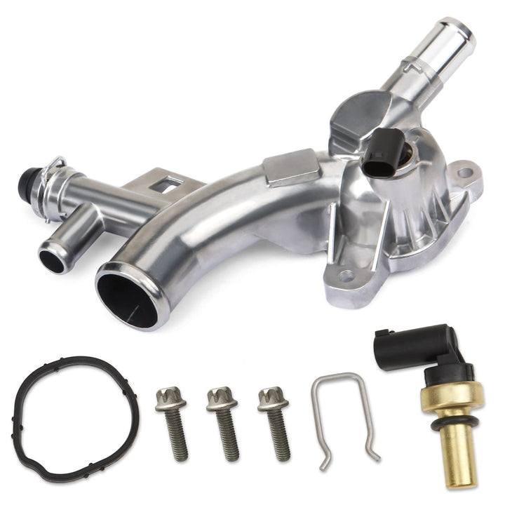MITZONE front view of complete water outlet kit showing included parts benefit quick repair