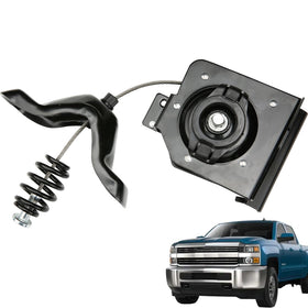 MITZONE front view spare tire winch carrier showing secure fit and durability