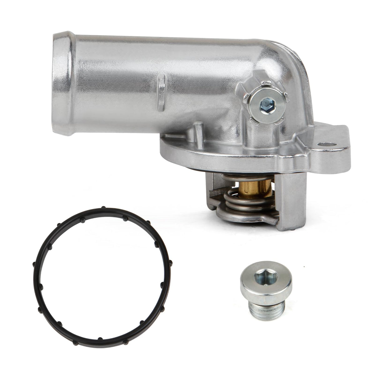 MITZONE front view of aluminum thermostat housing showing robust construction and reliability