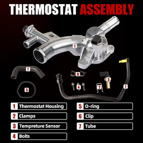 MITZONE inlet and oil cooler hoses detail showing durable hoses and easy installation benefit