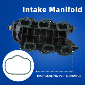 MITZONE intake manifold installed on engine showing correct fit and easier serviceability