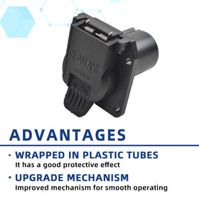 MITZONE mounted flush connector in bumper showing neat in-bed installation