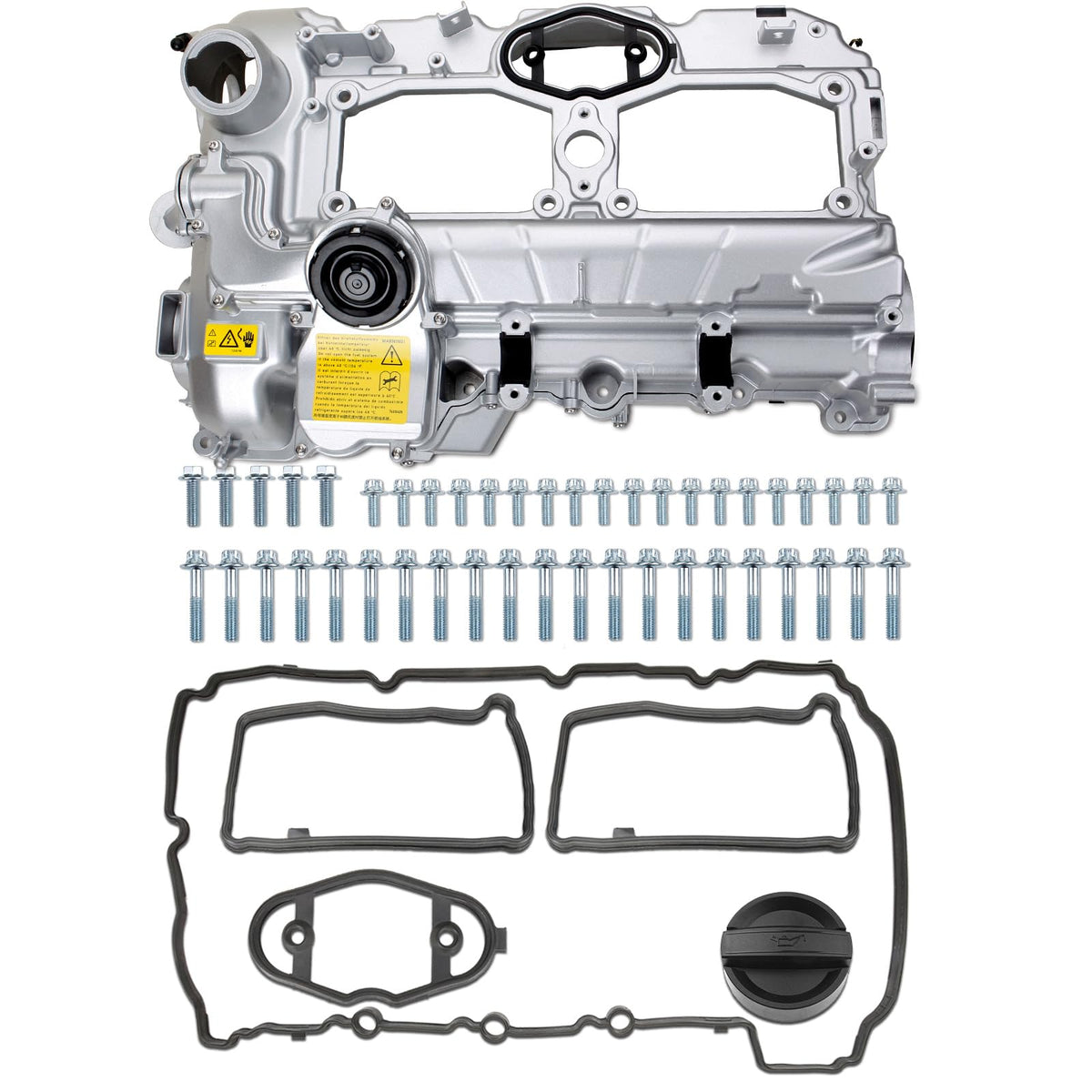 MITZONE valve cover front view showing durable aluminium construction and fit