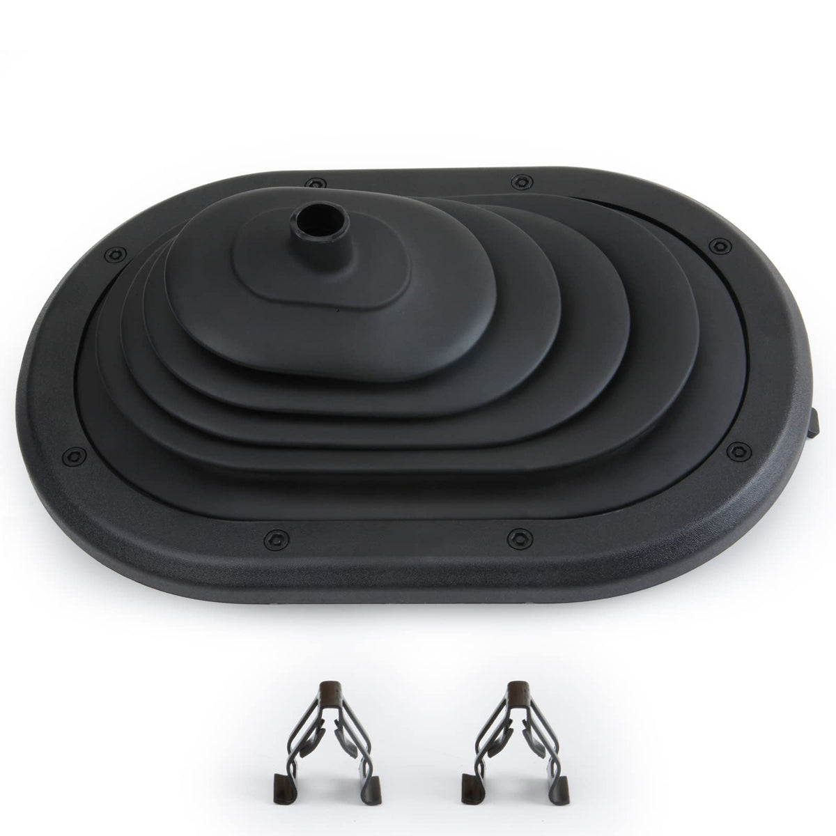 MITZONE shifter boot front view showing clean replacement and OEM fit