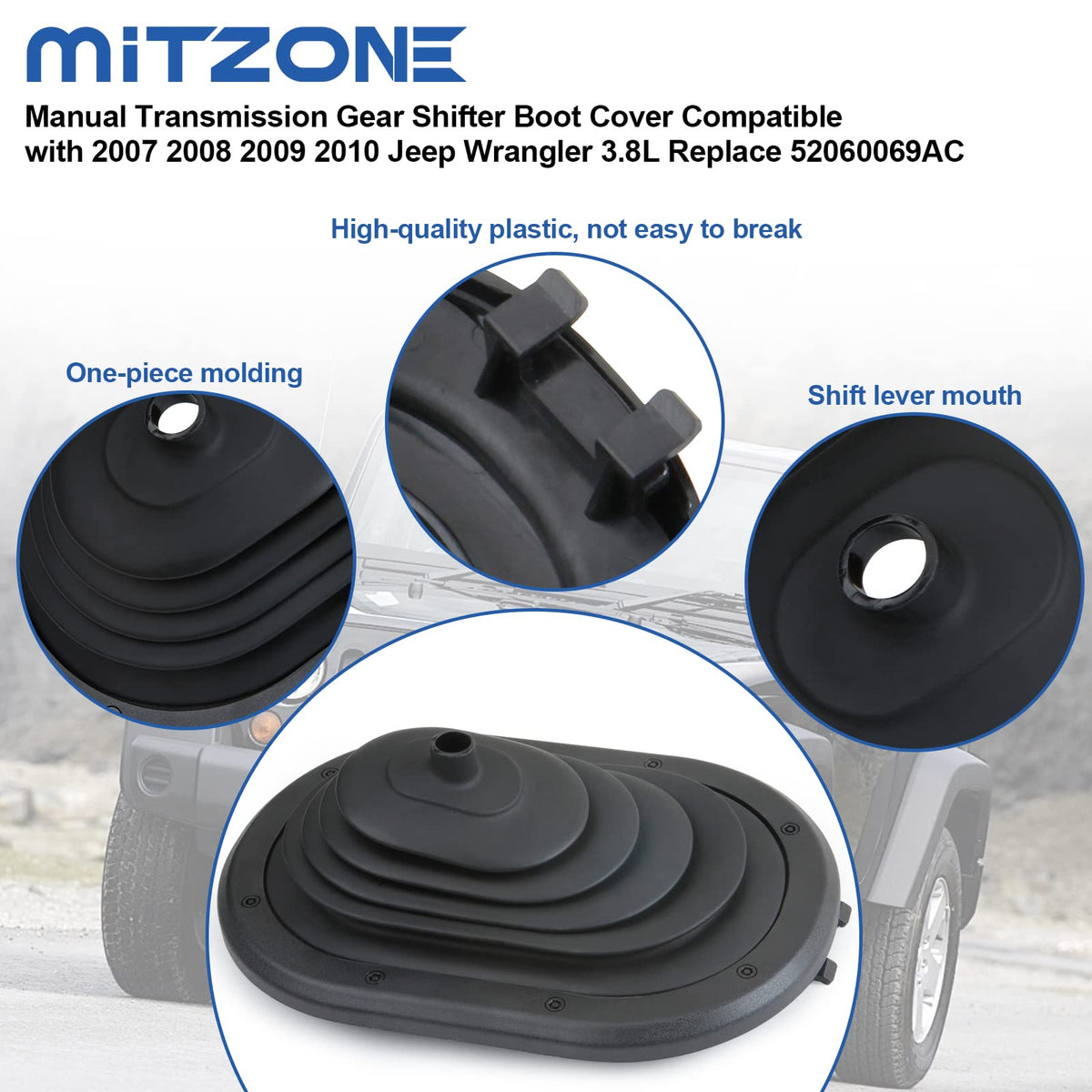 MITZONE boot mounting points detail showing precise alignment