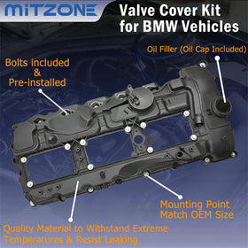 MITZONE spark plug tube seals and bolts layout for complete replacement