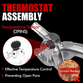 MITZONE thermostat and coolant temperature sensor assembled to ensure accurate readings
