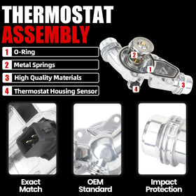MITZONE thermostat gasket detail showing included seal to prevent coolant leaks