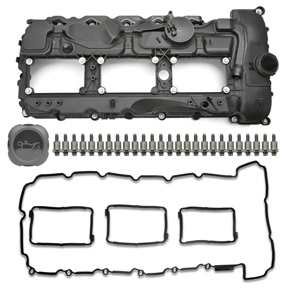 MITZONE valve cover front view showing clean fit and durable finish
