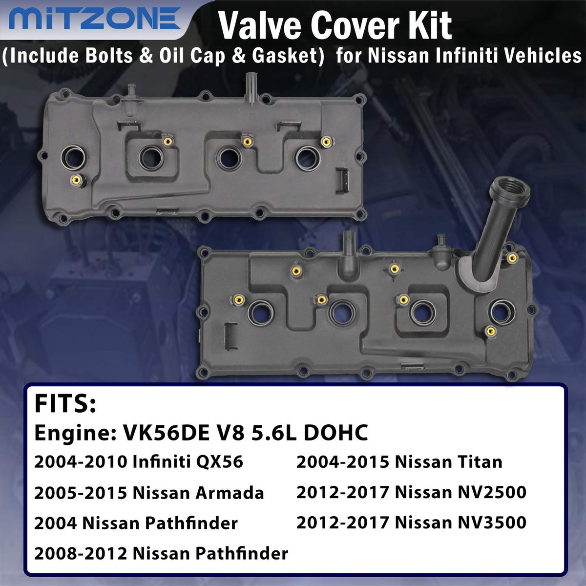 MITZONE close-up of gasket edge illustrating tight seal to prevent oil leaks
