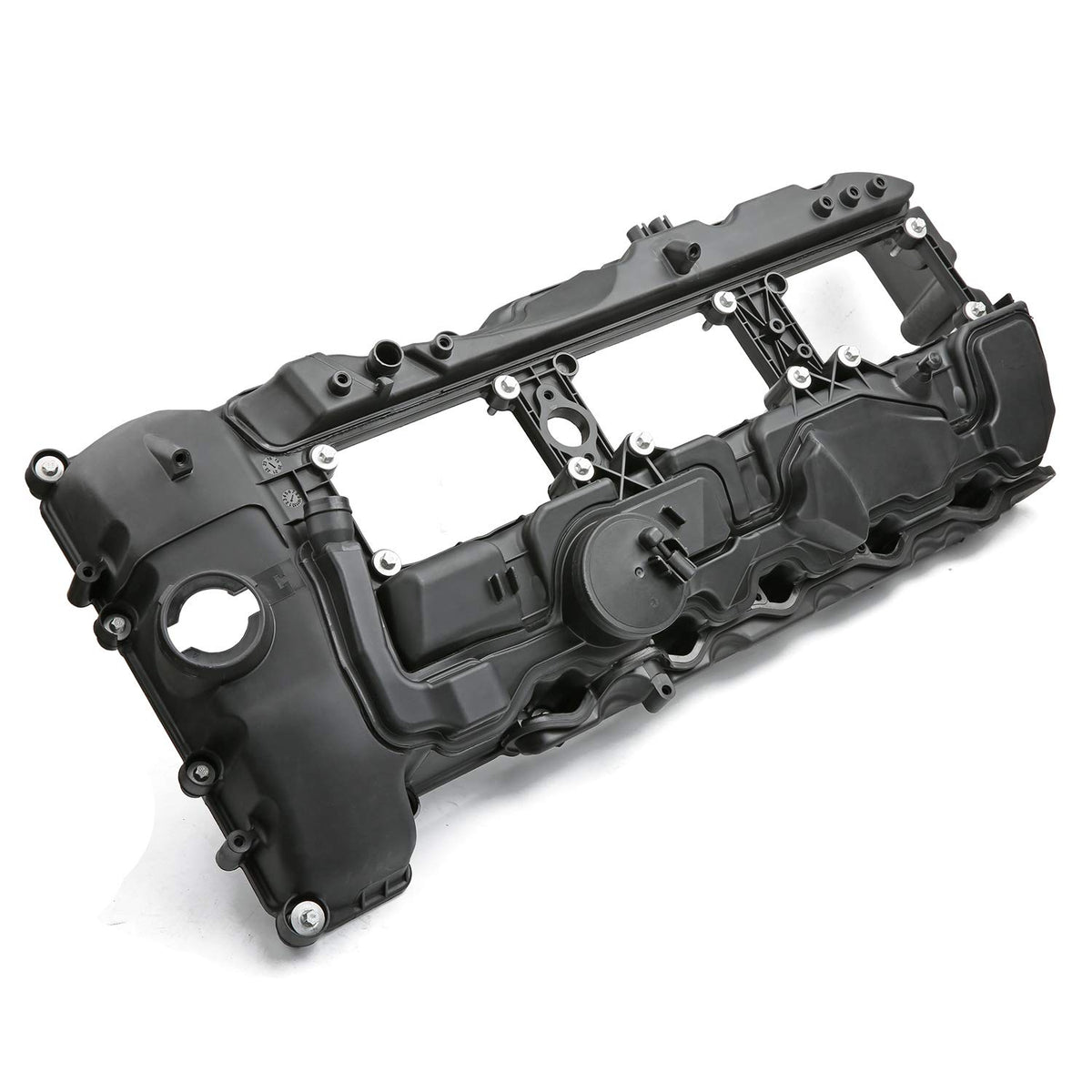 MITZONE valve cover installed in BMW engine bay for correct fitment benefit