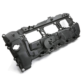 MITZONE valve cover installed in BMW engine bay for correct fitment benefit