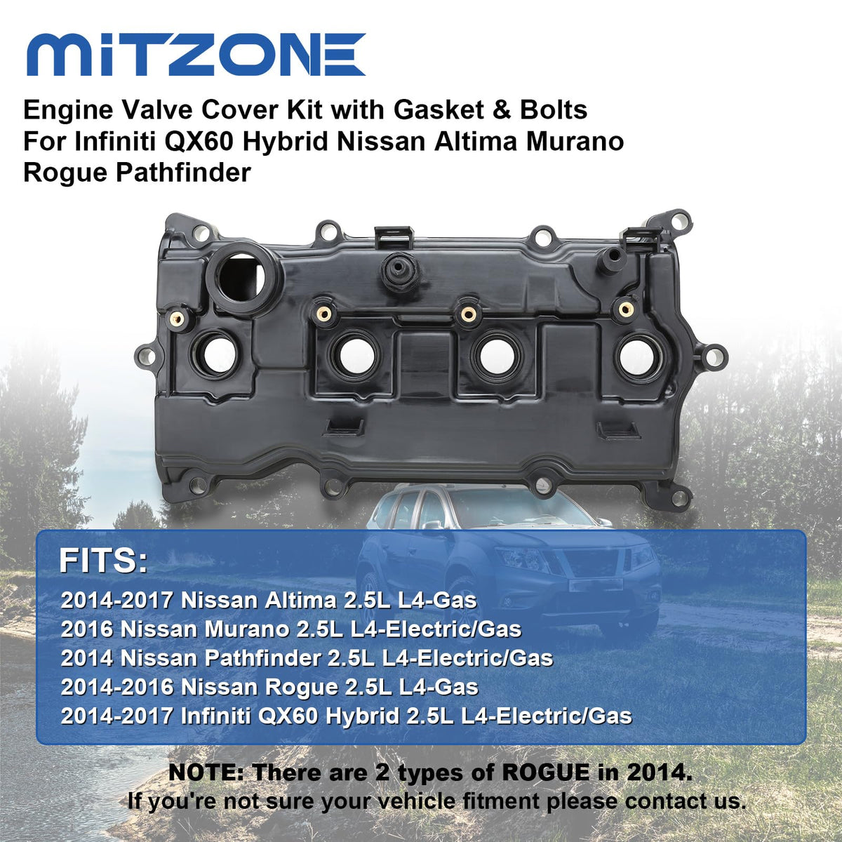 MITZONE oil fill cap close-up with clear threads for easy secure sealing