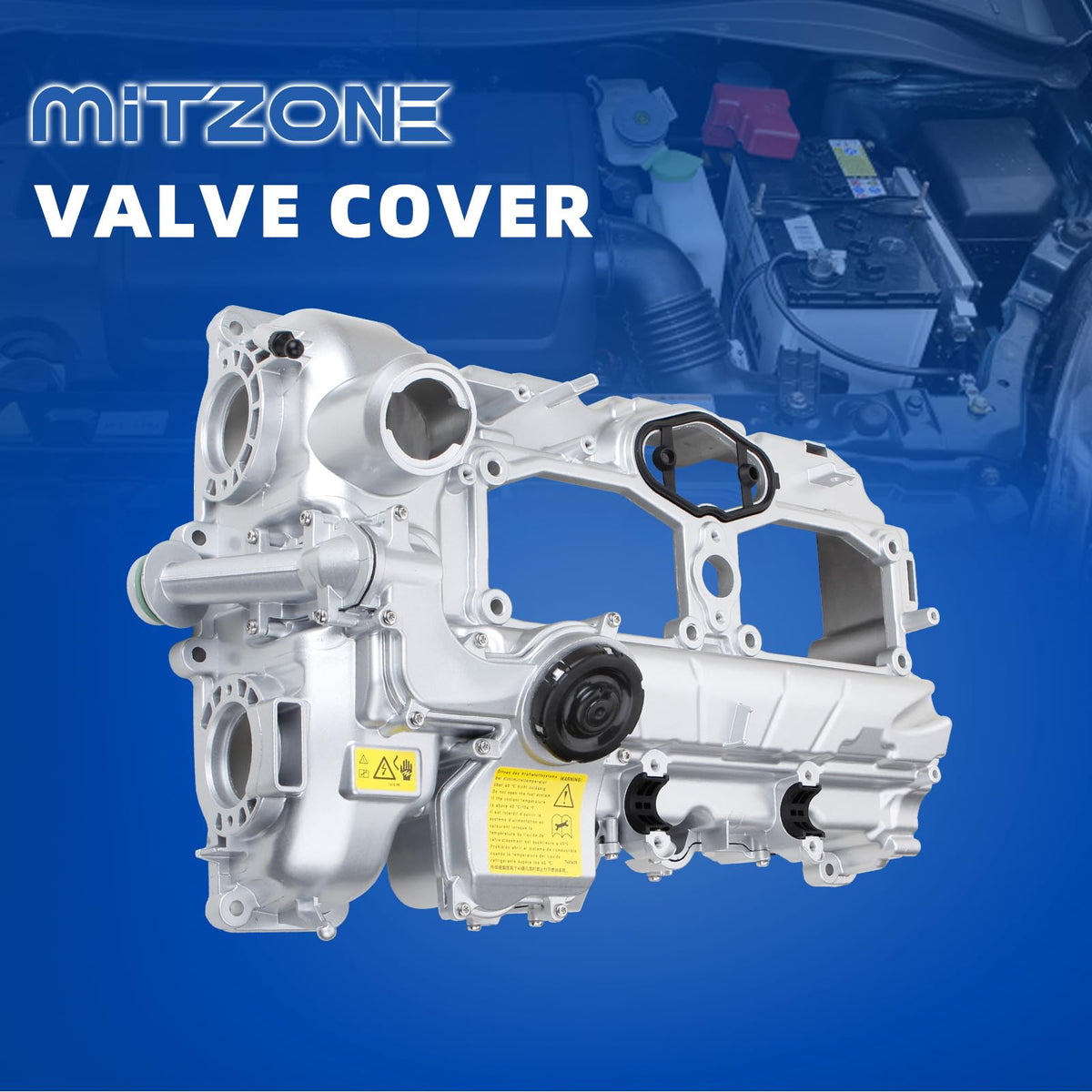MITZONE valve cover beside ruler showing dimensions and accurate fitment