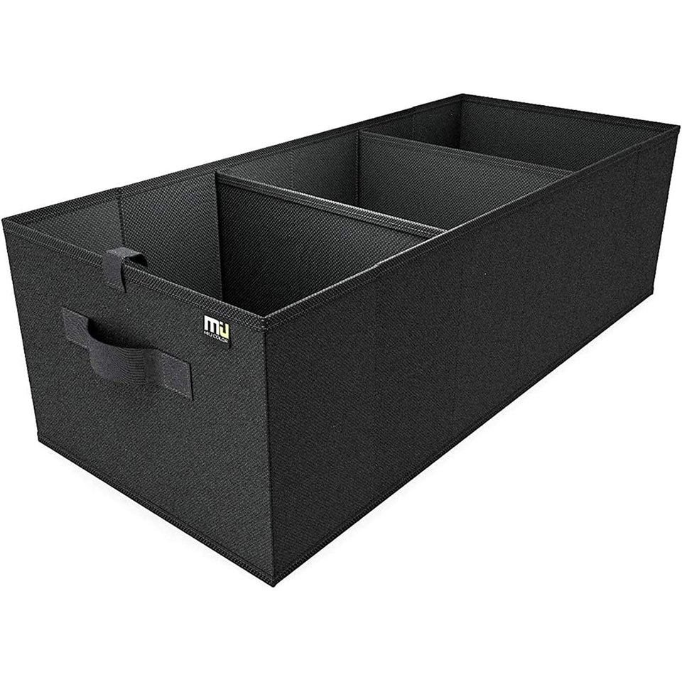 MIU COLOR front view of packed organizer showing capacity and compartments