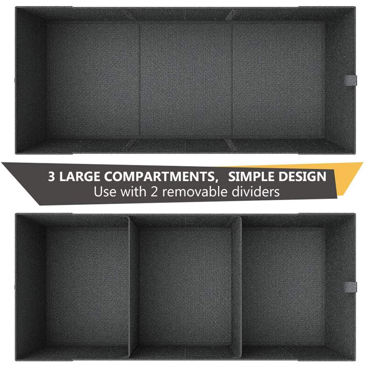 MIU COLOR trunk organizer installed in car securing groceries during drive