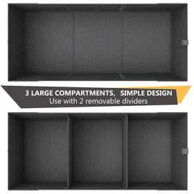 MIU COLOR trunk organizer installed in car securing groceries during drive