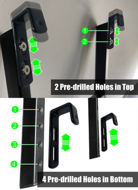 MIWOOYY detail of rubber-coated hooks protecting bunk frames from scratches