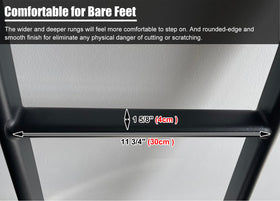 MIWOOYY ladder mounted on bunk demonstrating secure attachment benefit
