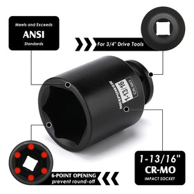 MIXPOWER close-up of 6-point radius corner interior, minimizes rounding and increases torque