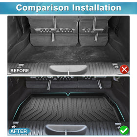 Mixsuper installed in Pacifica behind 3rd row protecting carpet