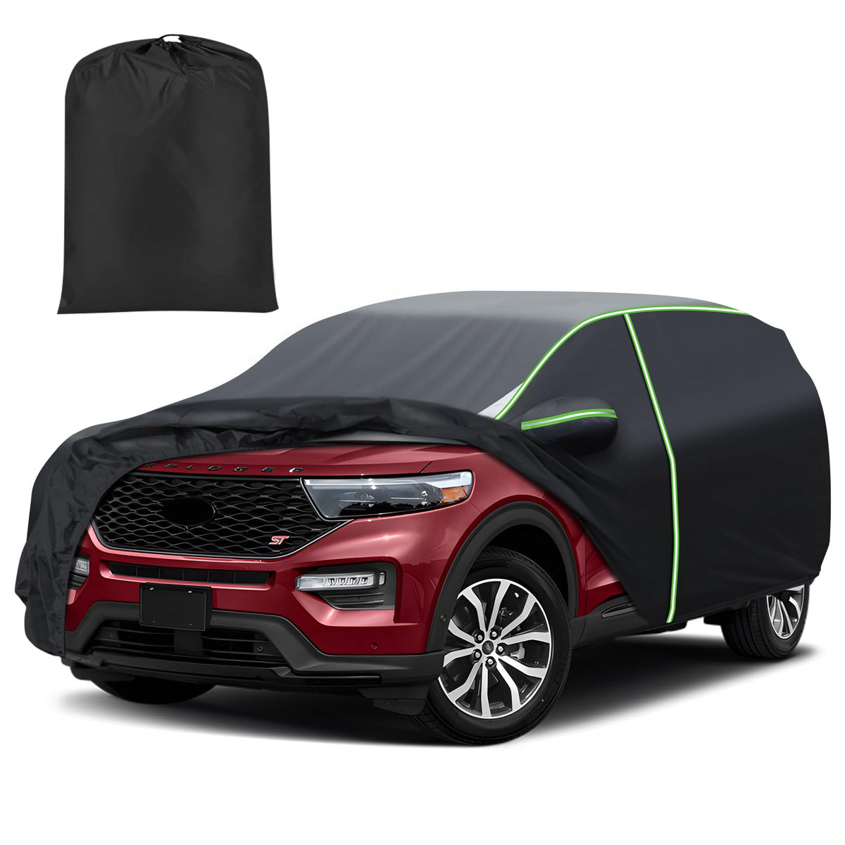 Mixsuper Liner front profile on Ford Explorer showing full coverage and protection