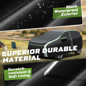 Mixsuper Liner elastic hem and buckles secured around wheel for wind resistance