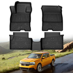 Mixsuper front row floor liner showing tailored fit and full coverage benefit