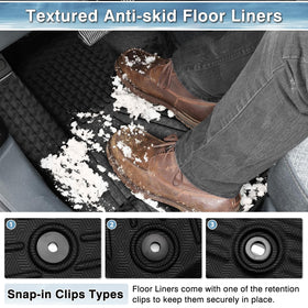 Mixsuper raised edge detail capturing liquids and debris for cleaner interior
