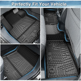 Mixsuper rear row liners installed demonstrating complete back seat protection