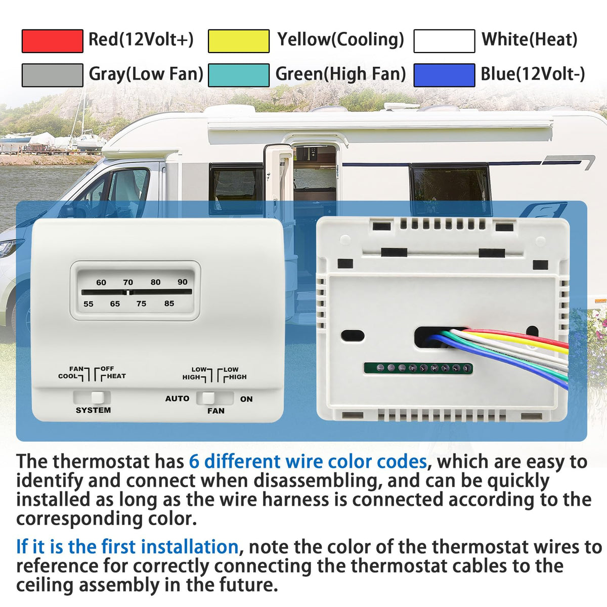 MIYOLO thermostat boxed with manual, ready-for-installation convenience