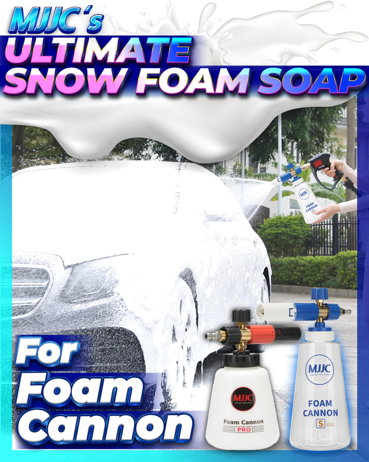 MJJC dense foam close-up demonstrating thick suds that cling to surfaces