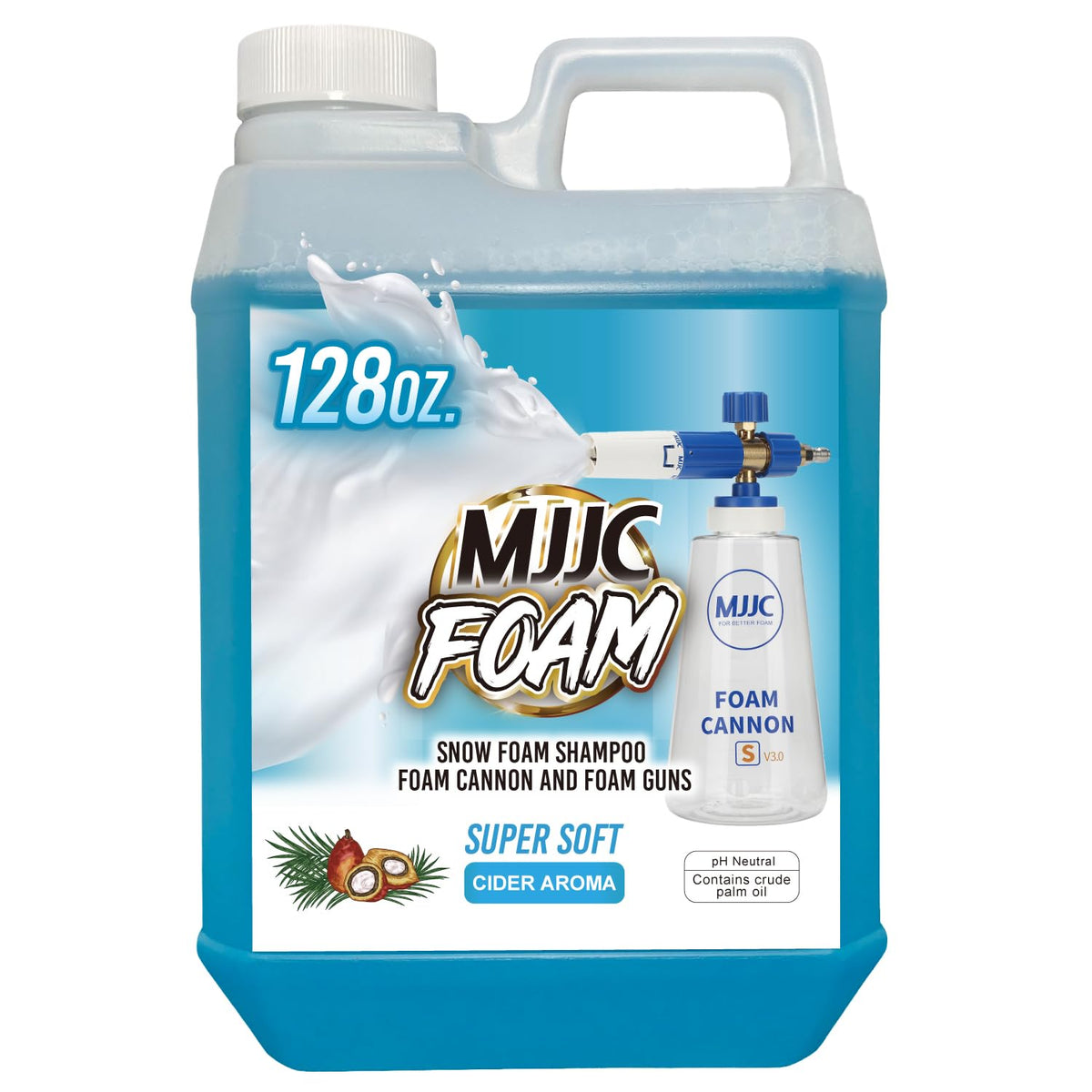 MJJC bottle front view showing label and volume for easy identification and value