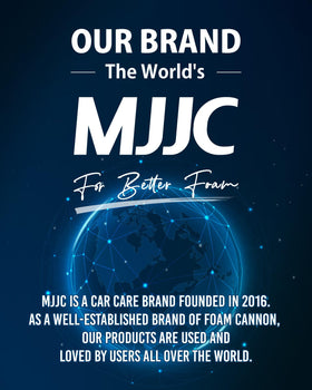 MJJC bottle in hand to show 128 fl oz size and long-lasting supply