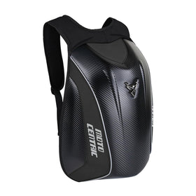 mjmoto front view showing sleek hard-shell and storage benefit