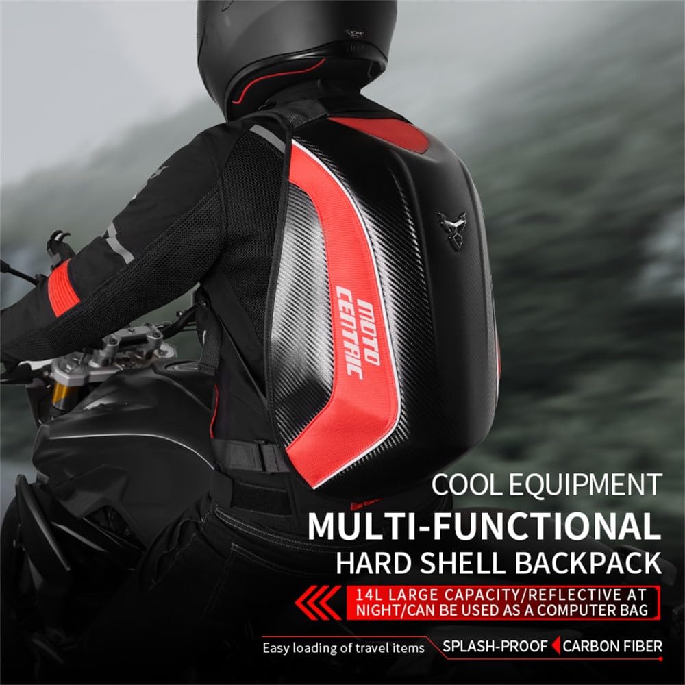 mjmoto side profile on a motorcycle showing secure fit and stability