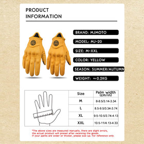mjmoto scale hand size comparison illustrating true XL sizing and fit