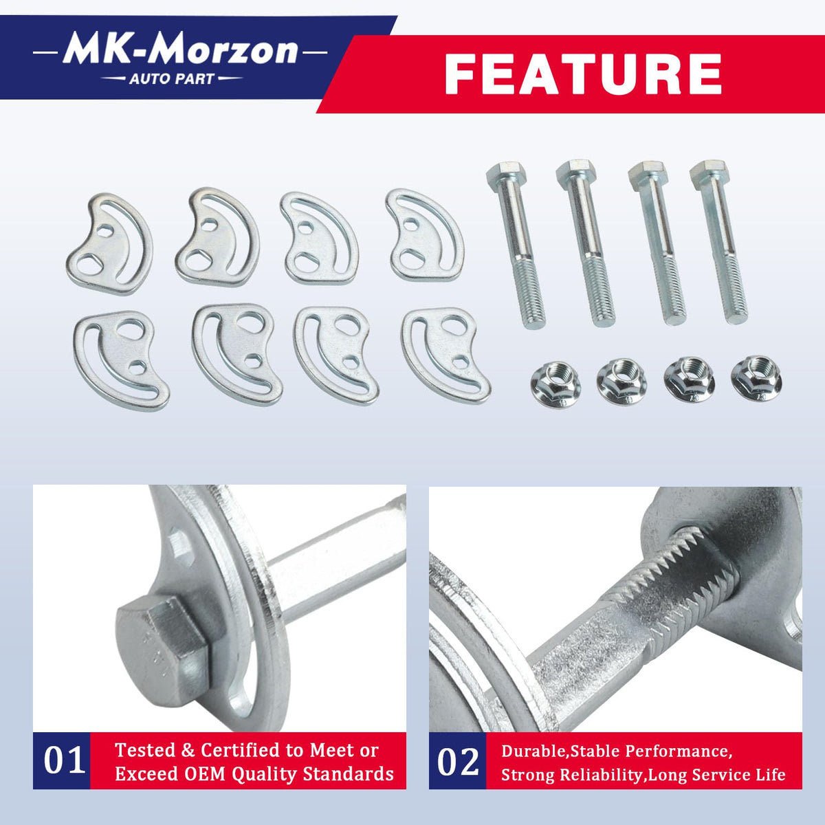 MK-Morzon adjustment demo illustrating ±1.5° camber/caster tuning benefit