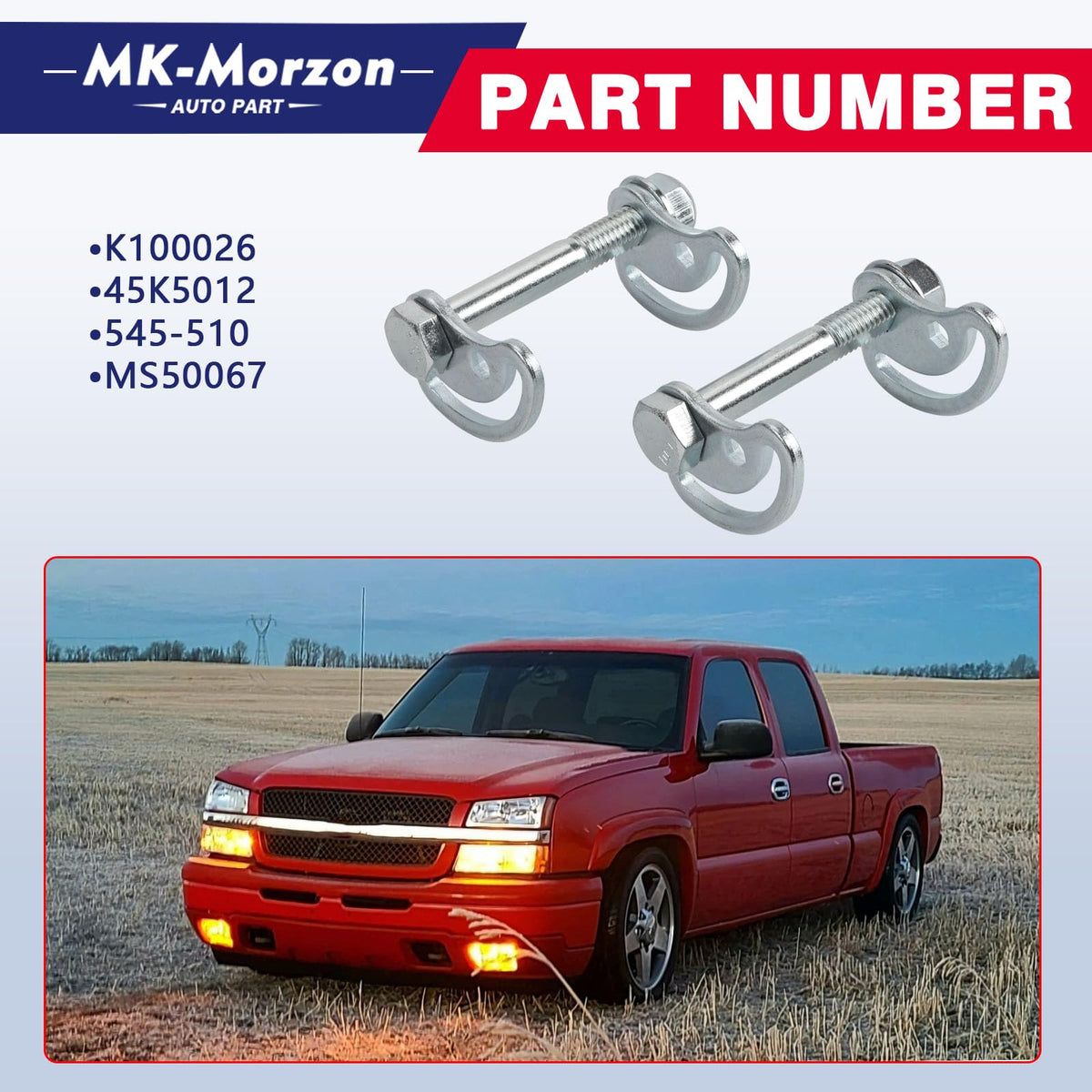 MK-Morzon cams and bolts close-up showing durable finish and corrosion resistance