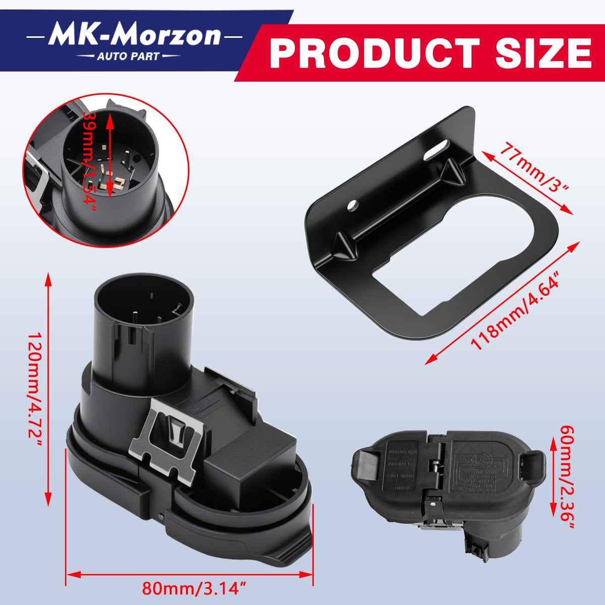 MK-Morzon connector installed on truck bumper demonstrating correct placement and accessibility