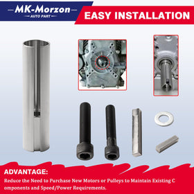 MK-Morzon adapter beside ruler to show dimensions for correct fit verification