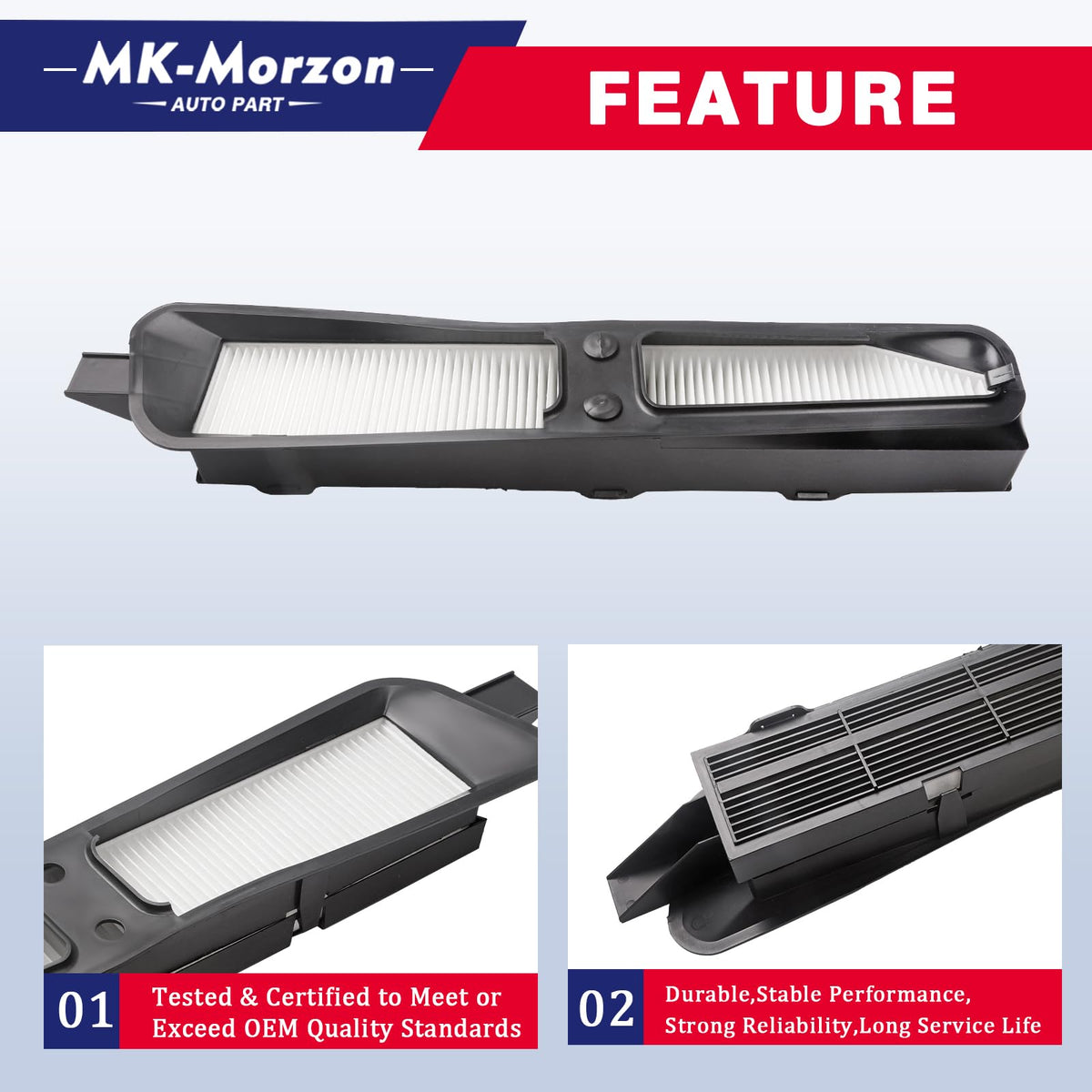 MK-Morzon size comparison with ruler showing precise OEM-matching dimensions benefit