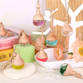 Mkhaslri hanging from car rearview mirror adds subtle fragrance on the go