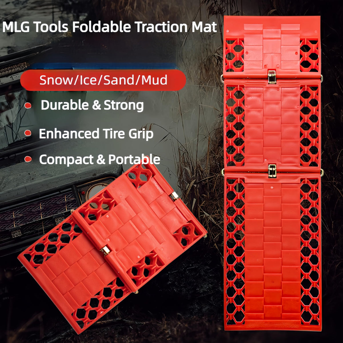 MLG Tools closeup of textured surface providing superior tire grip