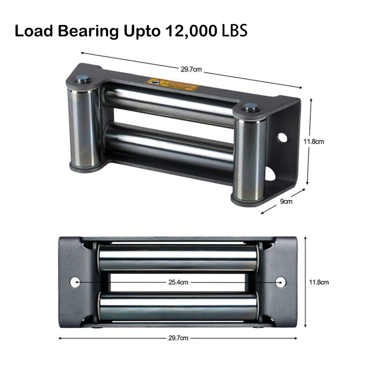 MLHpeak close-up of stainless steel rollers preventing rope abrasion and binding