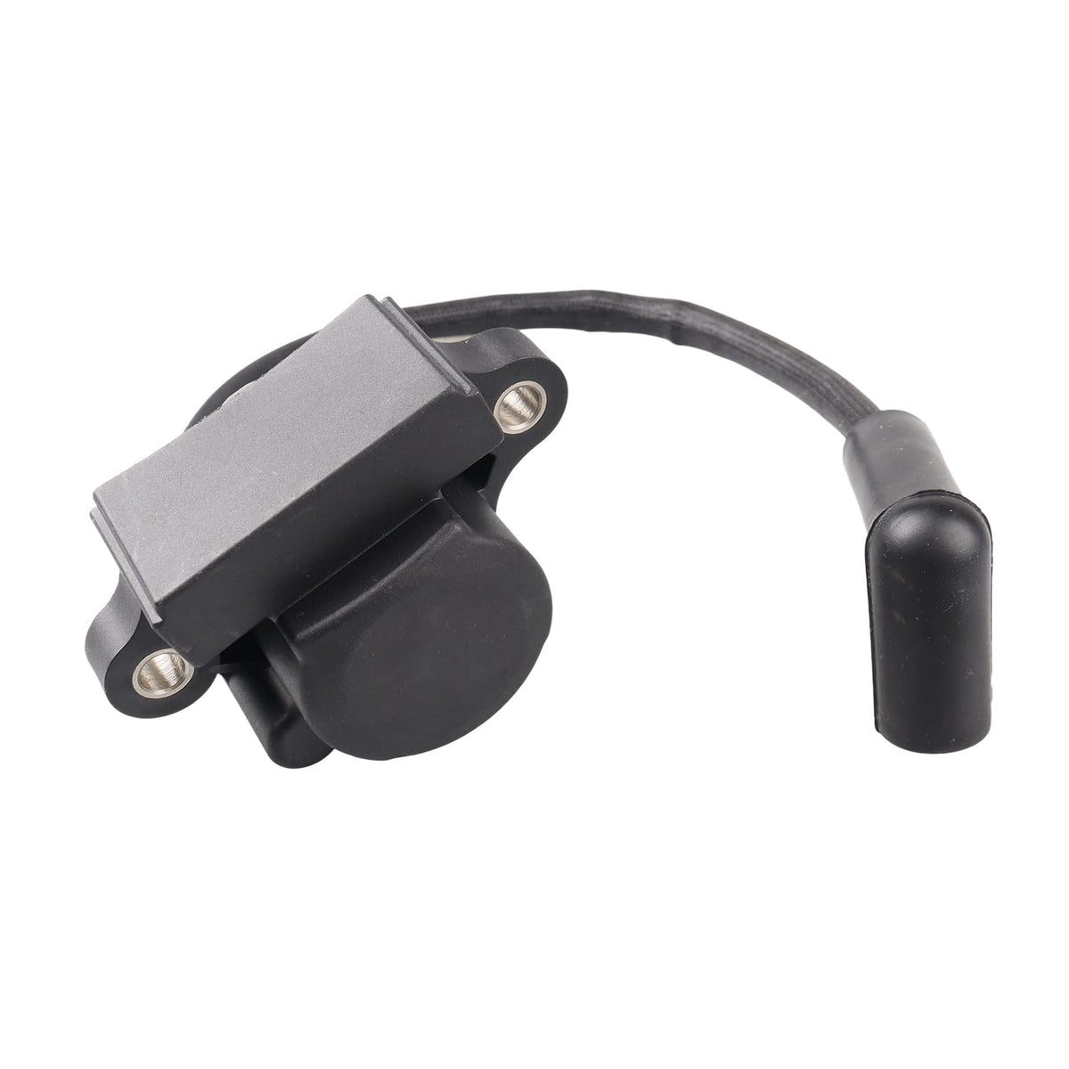 Mliong ignition coil close-up showing durable housing and improved spark benefit
