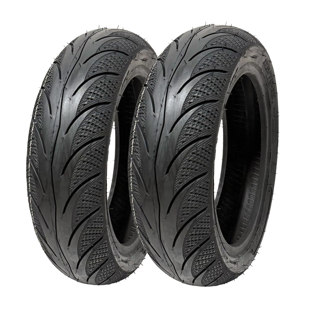 MMG front 120/70-12 tire front view showing profile and fit benefits