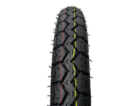 MMG rear 130/90-15 tire full view displaying wider footprint for stronger traction
