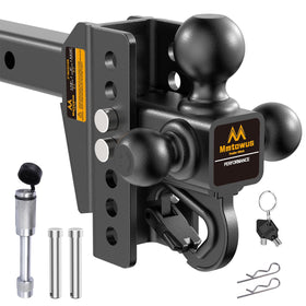 Mmtowus front view ball mount showing tri-ball design and quick identification benefit