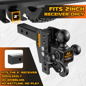 Mmtowus installed in a 2" receiver demonstrating secure fit and easy attachment